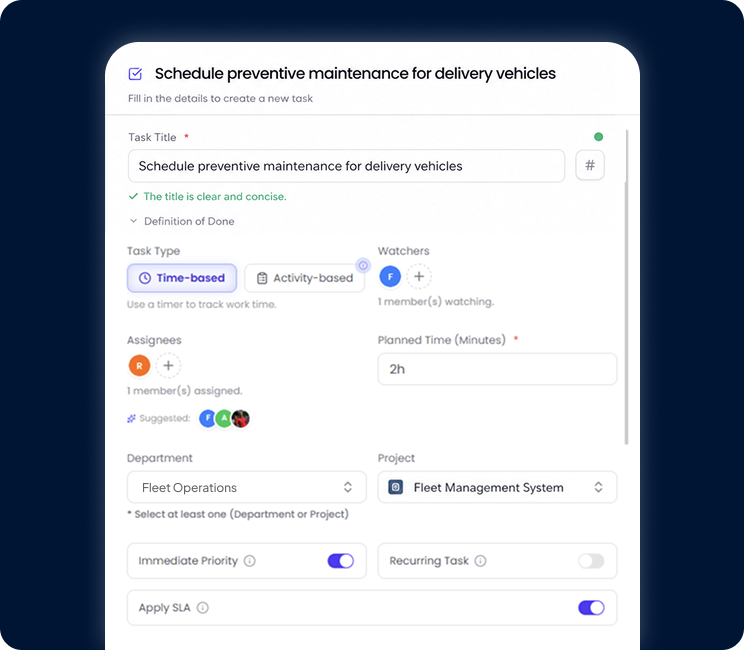 Richten Sie Ihre Aufgaben ein Mockup